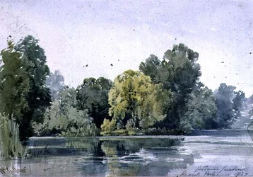 Utsikt i den botaniska trädgården, Regents Park